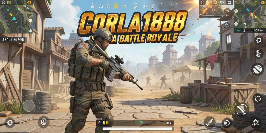 Tangkapan layar dari gameplay seru CORLA188 dalam pertempuran Battle Royale.