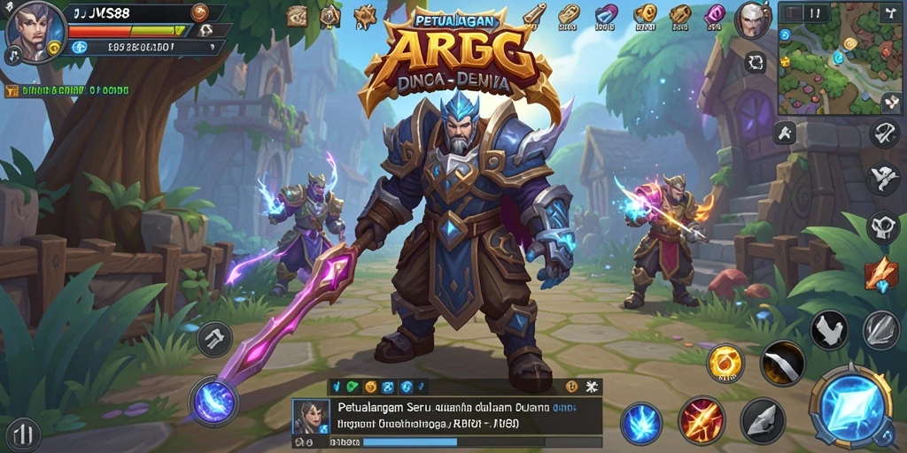 Gameplay seru JVS88 dengan aksi ARPG yang dinamis.