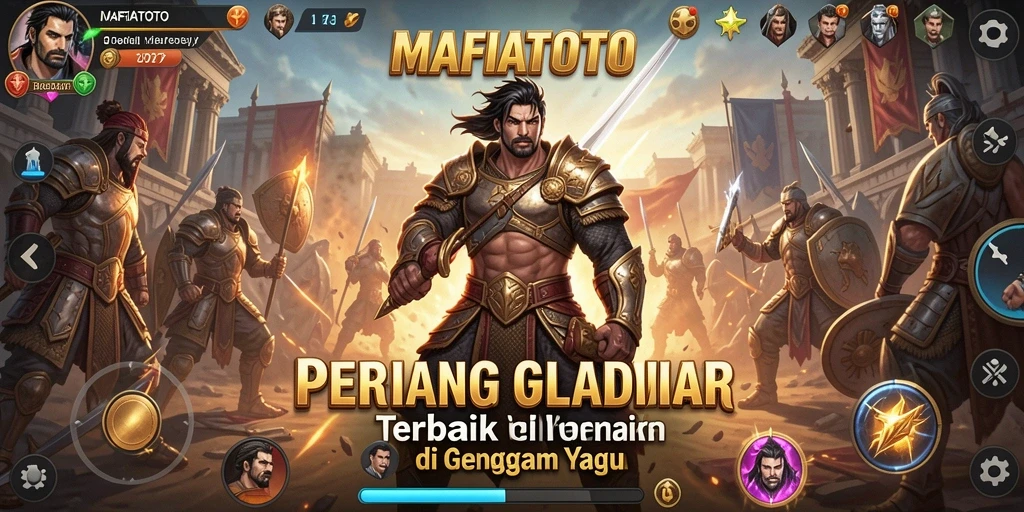 Screenshot gameplay menyerupai pertarungan epik di MAFIATOTO.