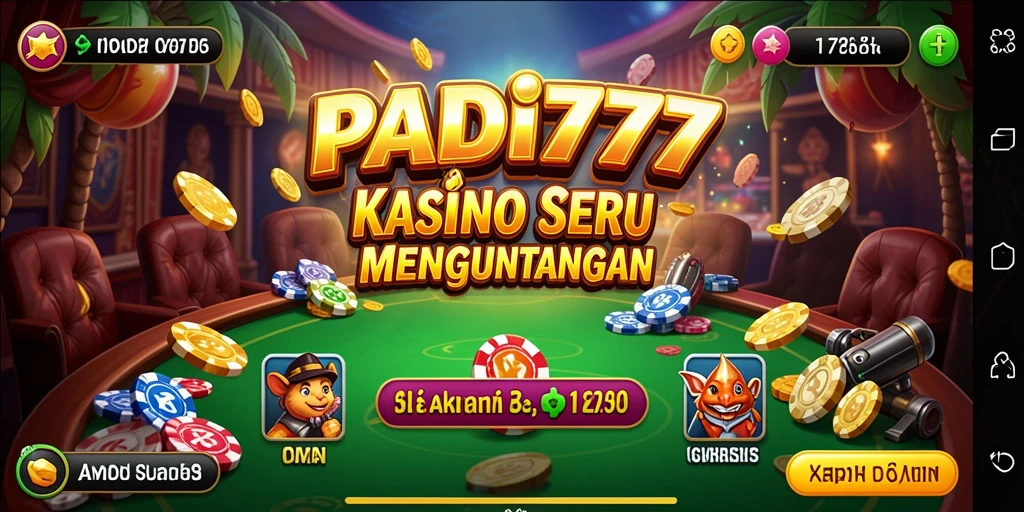 Screenshot utama PADI777 menampilkan gameplay seru dan grafis yang menarik.