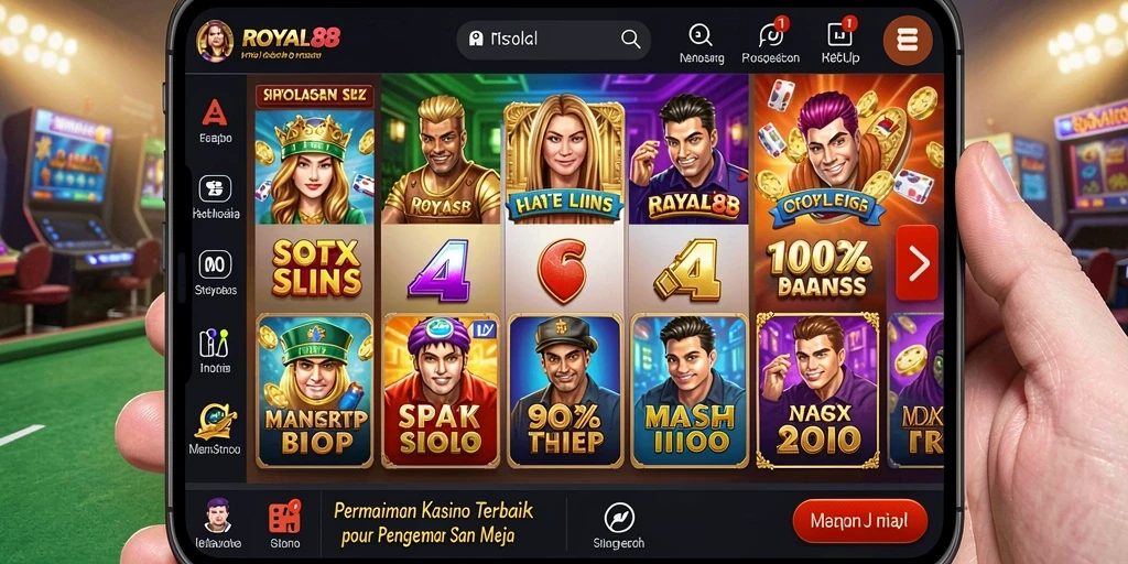 Tampilan menarik dari gameplay Kasino di ROYAL88.