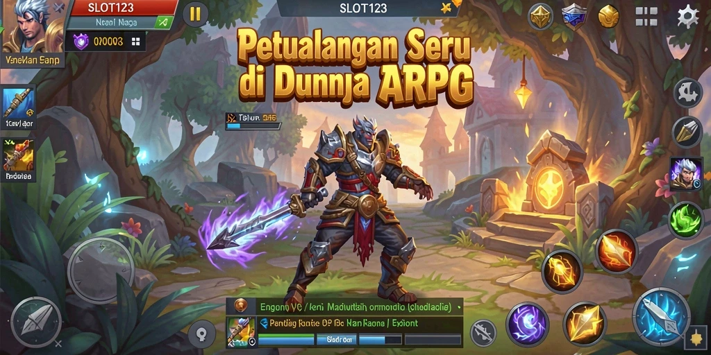 Tampilan menarik dari gameplay ARPG SLOT123 yang menantang.